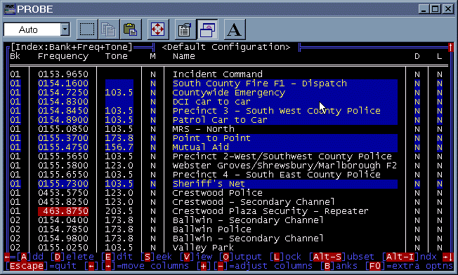 Versatile frequency file viewer